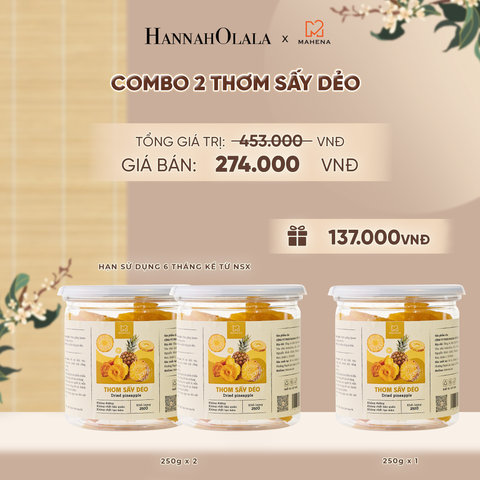  COMBO 2 THƠM SẤY DẺO 250G TẶNG 1 THƠM SẤY DẺO 250G DEAL 8: 