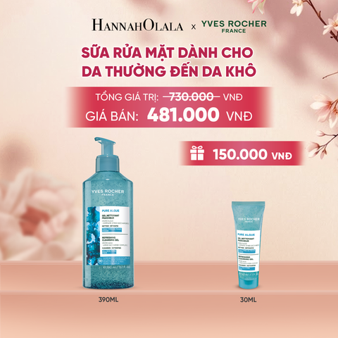  SỮA RỬA MẶT DÀNH CHO DA THƯỜNG ĐẾN DA KHÔ TẶNG MINI SỮA RỬA MẶT 