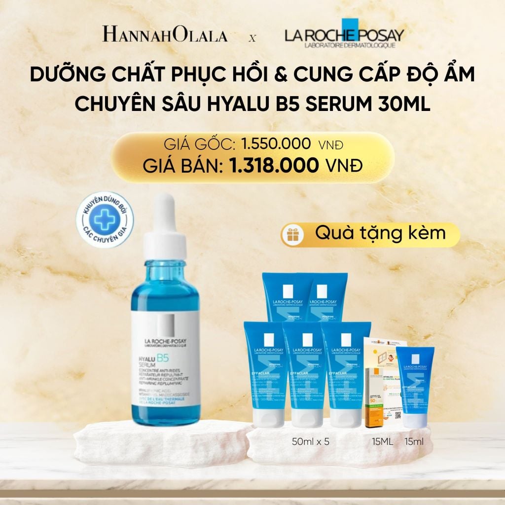  DEAL 8: DƯỠNG CHẤT PHỤC HỒI & CUNG CẤP ĐỘ ẨM CHUYÊN SÂU HYALU B5 SERUM 30ML 