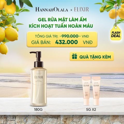  GEL RỬA MẶT SẠCH SÂU, DƯỠNG ẨM ELIXIR CLARIFYING WARM CLEANSER - DEAL 8 