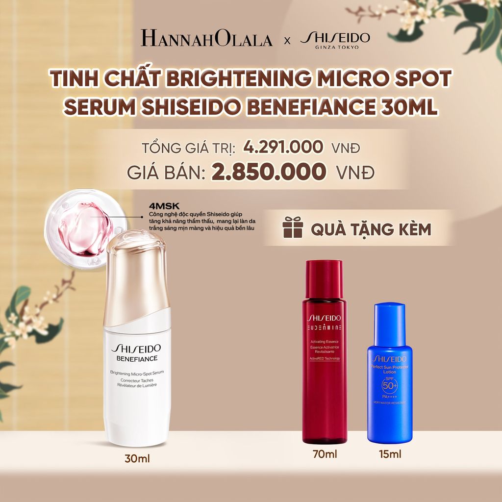  TINH CHẤT BRIGHTENING MICRO SPOT SERUM SHISEIDO BENEFIANCE 30ML - DEAL 08 - A1164 