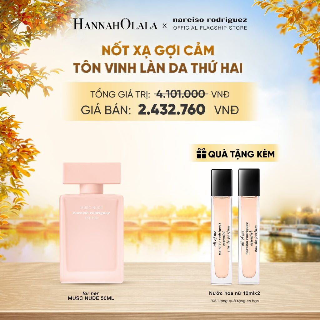  NƯỚC HOA NỮ NARCISO RODRIGUEZ MUSC NUDE EDP 50ML - DEAL 8 - E463 