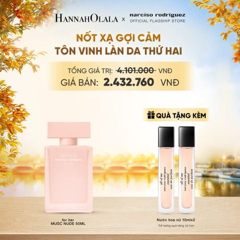  NƯỚC HOA NỮ NARCISO RODRIGUEZ MUSC NUDE EDP 50ML - DEAL 8 - E463 
