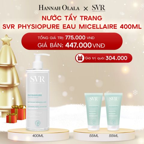  DEAL 08: NƯỚC TẨY TRANG CHO DA NHẠY CẢM SVR PHYSIOPURE EAU MICELLAIRE 400ML 