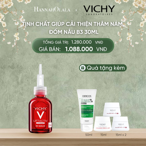  DEAL 8 TINH CHẤT GIÚP CẢI THIỆN THÂM NÁM ĐỐM NÂU TOÀN DIỆN VICHY LIFTACTIV B3 DARK SPOTS SERUM 30ML 