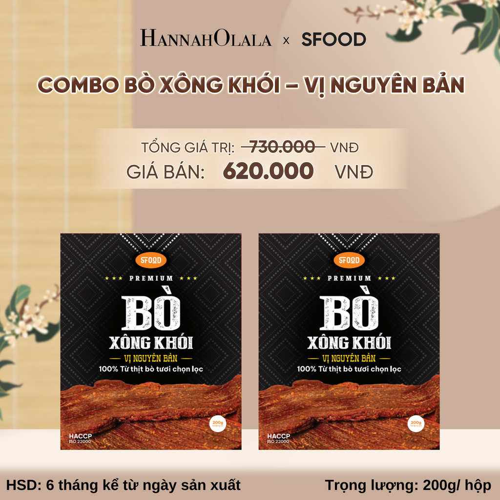 COMBO 2 BÒ XÔNG KHÓI – VỊ NGUYÊN BẢN DEAL 08 - A2439 