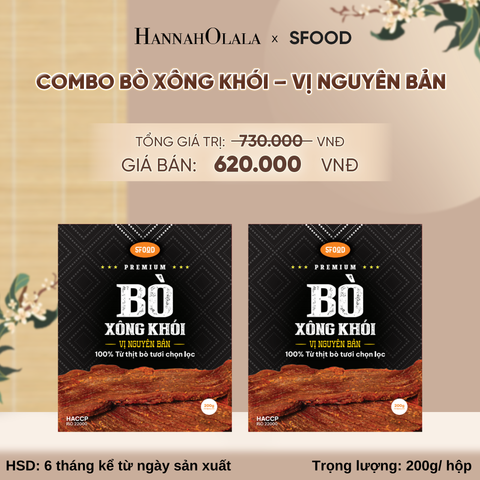 COMBO 2 BÒ XÔNG KHÓI – VỊ NGUYÊN BẢN DEAL 08 - A2439 