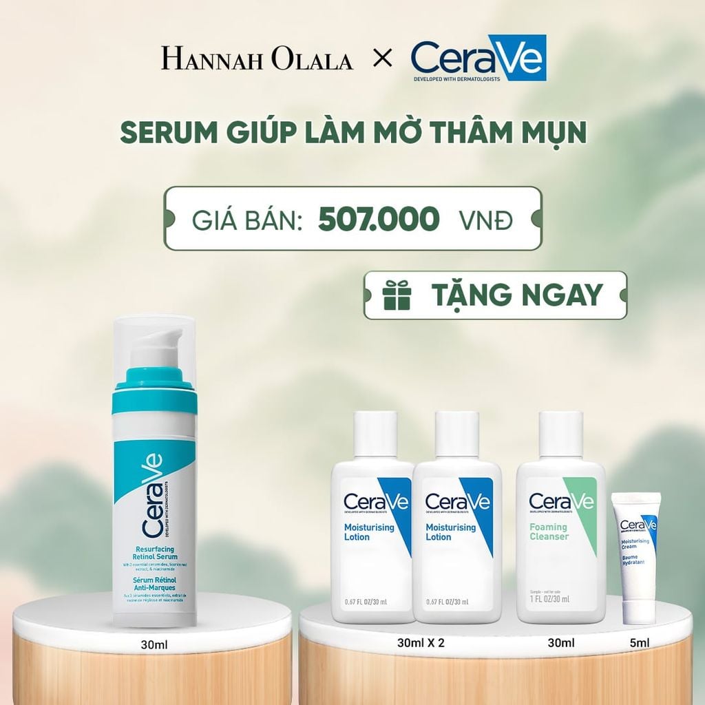  SERUM GIÚP LÀM MỜ THÂM MỤN CERAVE RESURFACING RETINOL SERUM 30ML - A1123 