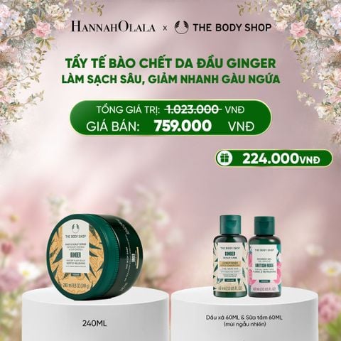  DEAL 8: TẨY TẾ BÀO CHẾT DA ĐẦU ĐÁNH BAY GÀU NGỨA GINGER HAIR SCRUB 240ML 