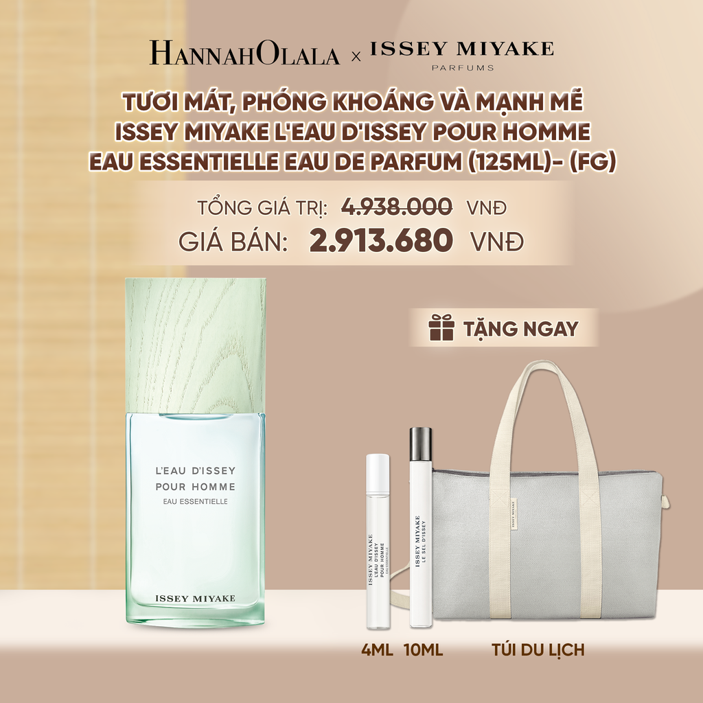  NƯỚC HOA NAM ISSEY MIYAKE L'EAU D'ISSEY POUR HOMME EAU ESSENTIELLE EAU DE PARFUM 125ML - DEAL 08 - A456 