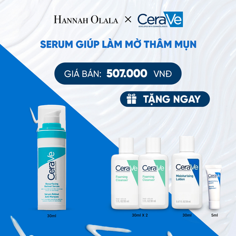  SERUM GIÚP LÀM MỜ THÂM MỤN CERAVE RESURFACING RETINOL SERUM 30ML - B38 