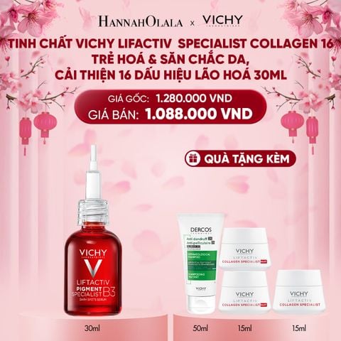  A41_DEAL 8 TINH CHẤT GIÚP CẢI THIỆN THÂM NÁM ĐỐM NÂU TOÀN DIỆN VICHY LIFTACTIV B3 DARK SPOTS SERUM 30ML 