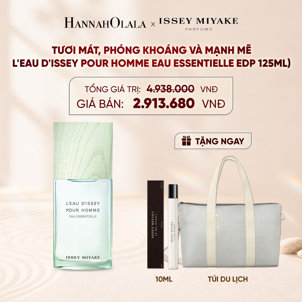  NƯỚC HOA NAM ISSEY MIYAKE L'EAU D'ISSEY POUR HOMME EAU ESSENTIELLE EAU DE PARFUM 125ML - DEAL 8 