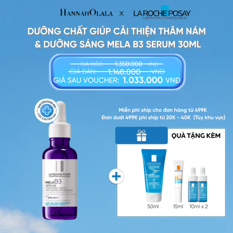  D15: FD DEAL 8: DƯỠNG CHẤT GIÚP CẢI THIỆN GIẢM THÂM NÁM & DƯỠNG SÁNG TOÀN DIỆN MELA B3 SERUM 30ML 