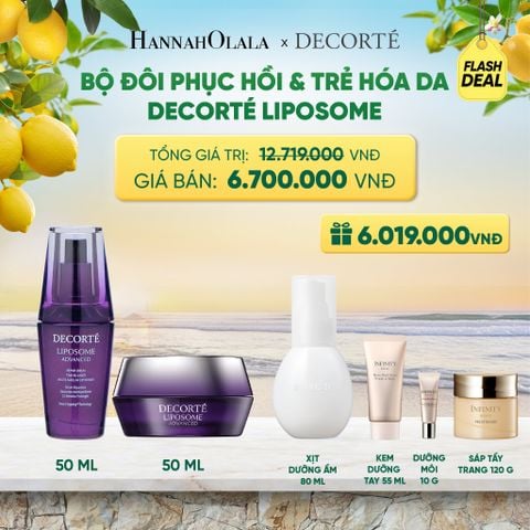  BỘ ĐÔI PHỤC HỒI & TRẺ HÓA DA DECORTÉ LIPOSOME 