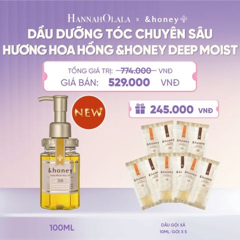  [NEW] DẦU DƯỠNG TÓC CHUYÊN SÂU HƯƠNG HOA HỒNG DAMASK &HONEY DEEP MOIST - H067 