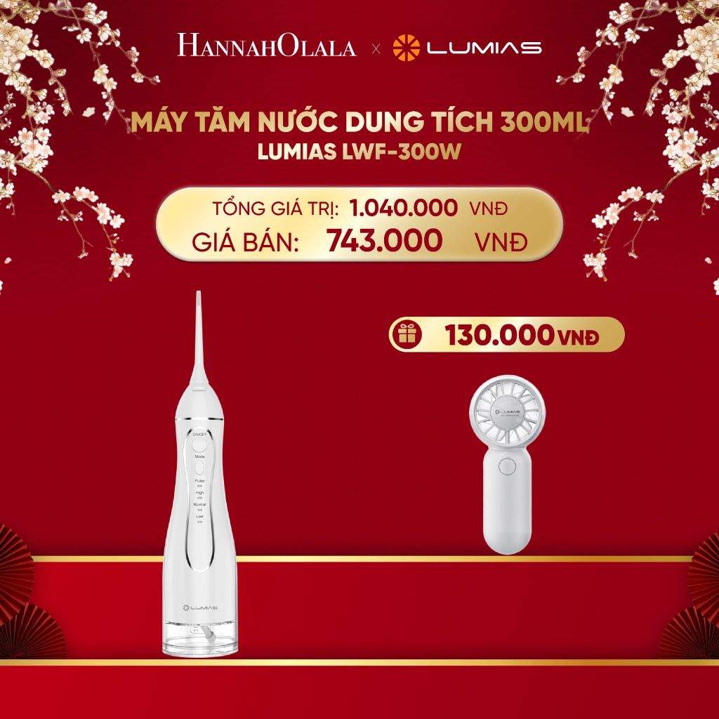  DEAL 8: MÁY TĂM NƯỚC DUNG TÍCH 300ML LUMIAS LWF-300W 