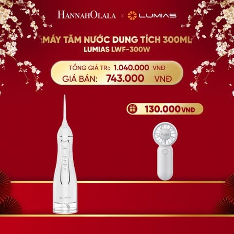  DEAL 8: MÁY TĂM NƯỚC DUNG TÍCH 300ML LUMIAS LWF-300W 