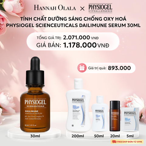  E862: DEAL 8: TINH CHẤT DƯỠNG SÁNG CHỐNG OXY HOÁ PHYSIOGEL SCIENCEUTICALS DAILIMUNE 30ml 