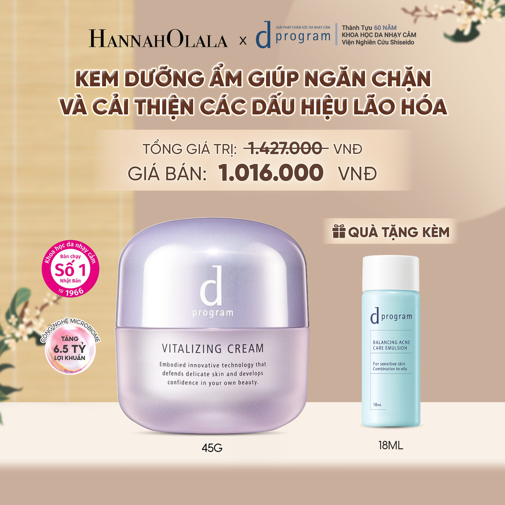  KEM DƯỠNG NGĂN NGỪA LÃO HÓA D PROGRAM VITALIZING CREAM 45G - DEAL 08 - A1265 