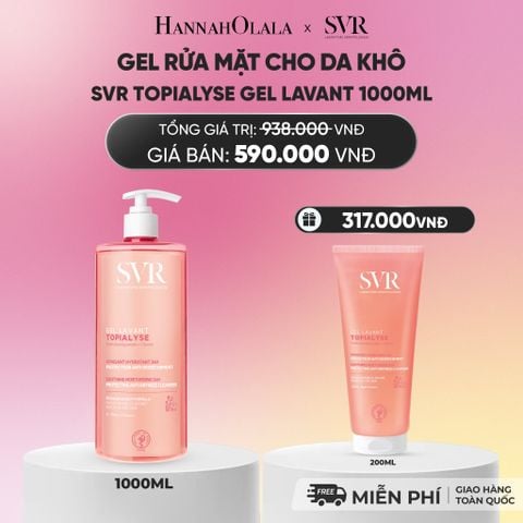  DEAL 08: GEL RỬA MẶT CHO DA KHÔ SVR TOPIALYSE GEL LAVANT 1000ML - DEAL 08_A428 