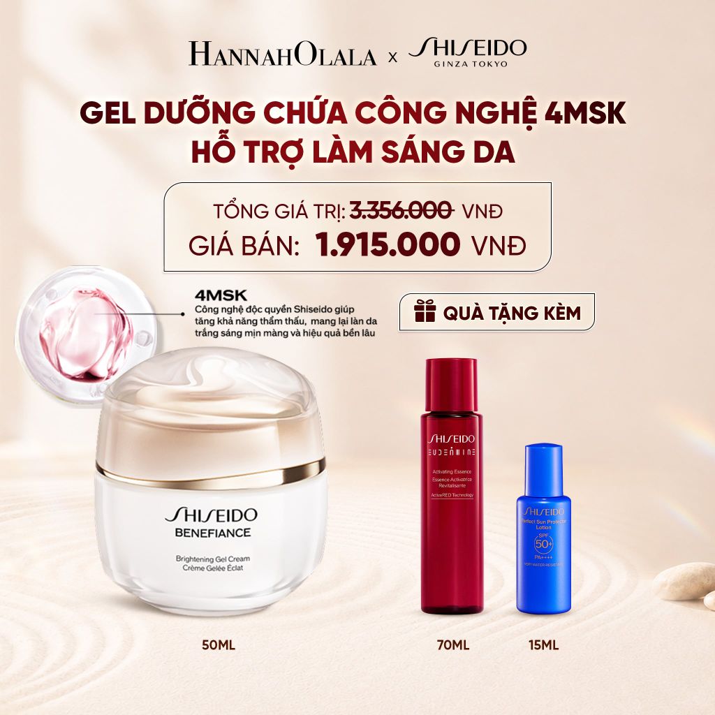  GEL DƯỠNG TRẮNG DA SHISEIDO BENEFIANCE BRIGHTENING GEL CREAM 50ML - DEAL 8 