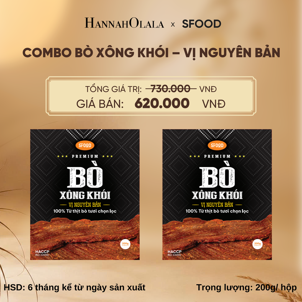  COMBO 2 BÒ XÔNG KHÓI – VỊ NGUYÊN BẢN DEAL 08 - E47 