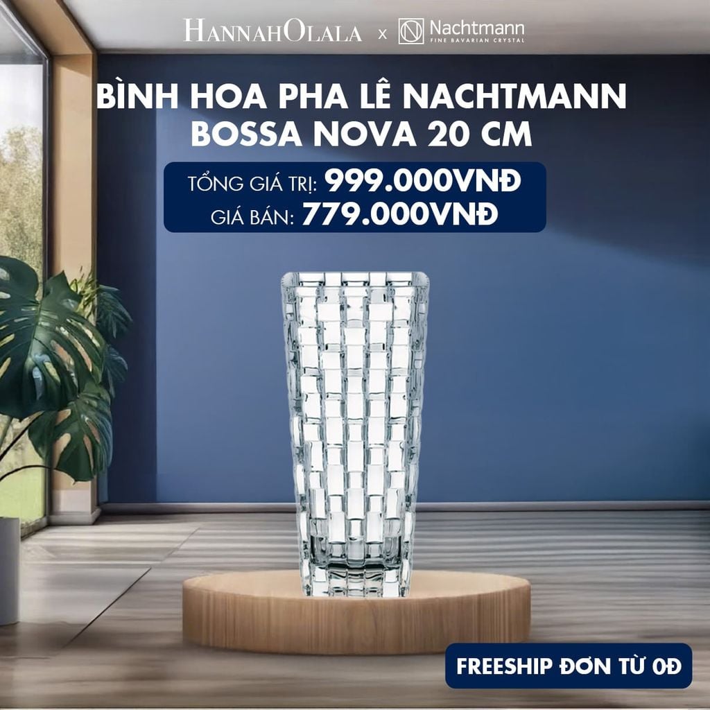  BÌNH HOA PHA LÊ NACHTMANN BOSSA NOVA 20 CM 