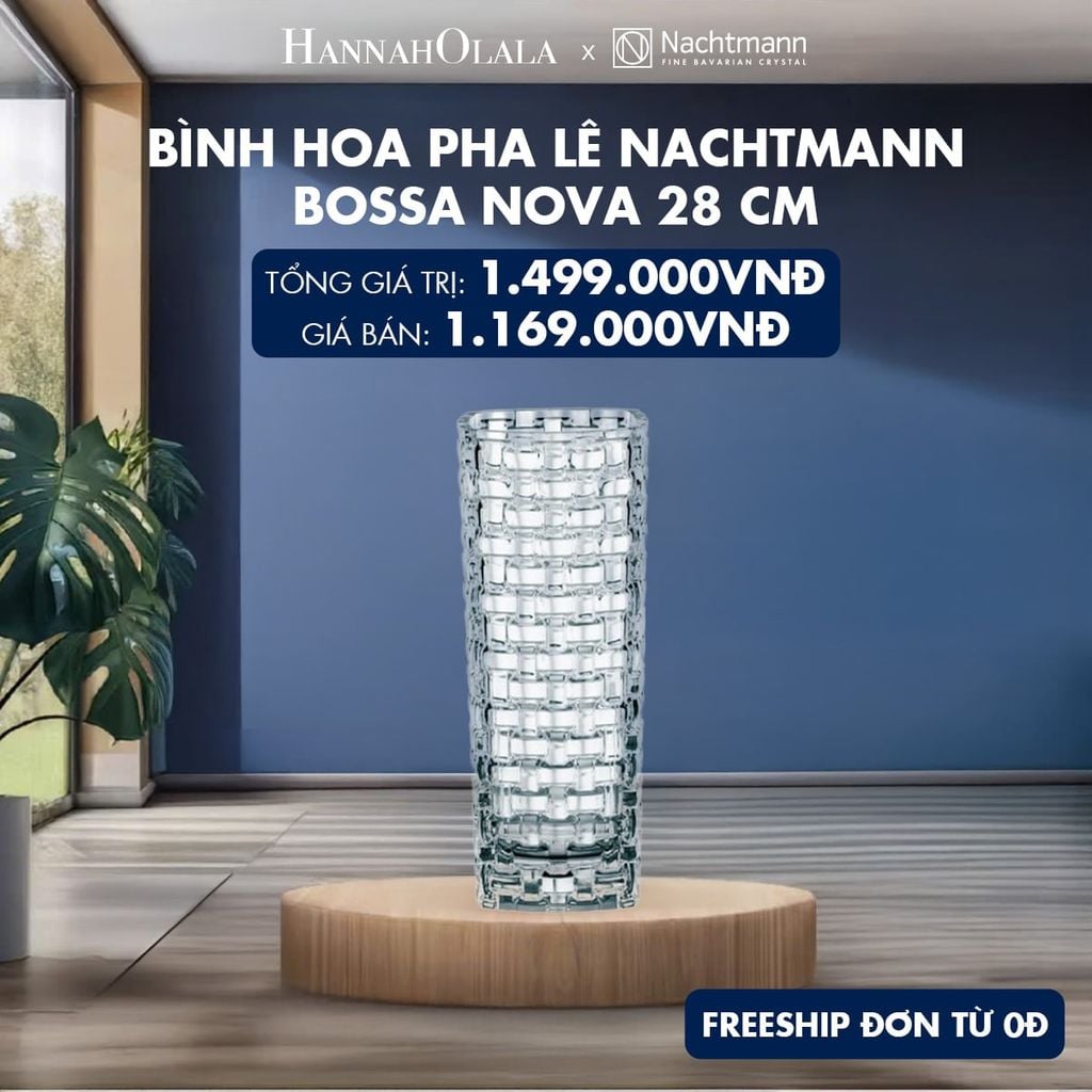  BÌNH HOA PHA LÊ NACHTMANN BOSSA NOVA 20 CM 