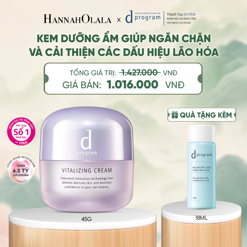  KEM DƯỠNG NGĂN NGỪA LÃO HÓA D PROGRAM VITALIZING CREAM 45G - DEAL 8 - A1205 