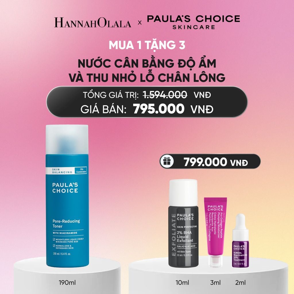 NƯỚC CÂN BẰNG ĐỘ ẨM VÀ ĐIỀU CHỈNH LỖ CHÂN LÔNG 190ML - DEAL 8_A768 