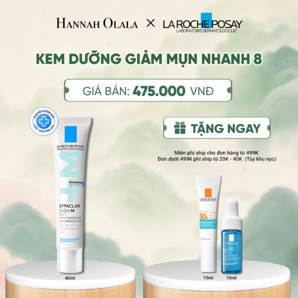  KEM DƯỠNG GIẢM MỤN NHANH 8 GIỜ LA ROCHE-POSAY EFFACLAR DUO+ M 40ML - A1140 