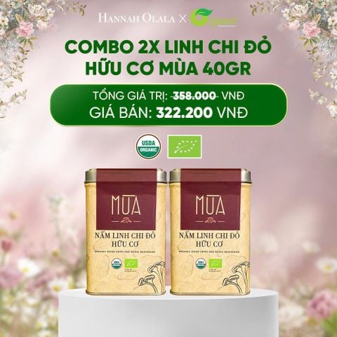 E551_DEAL 8: COMBO 2X LINH CHI ĐỎ HỮU CƠ MÙA 40GR 