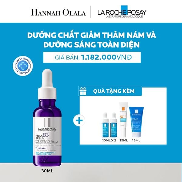  DƯỠNG CHẤT GIẢM THÂM NÁM VÀ DƯỠNG SÁNG TOÀN DIỆN LA ROCHE-POSAY MELA B3 SERUM 30ML - A18 