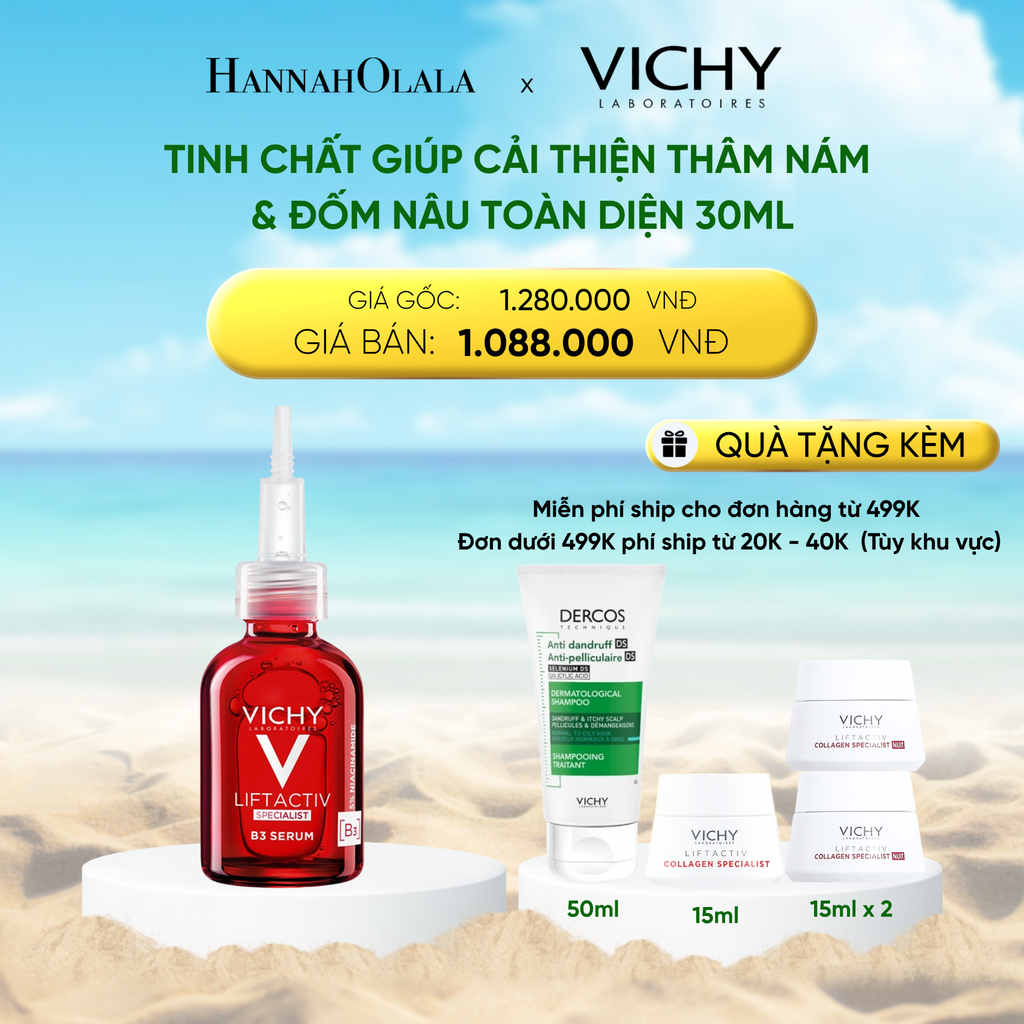  DEAL 8: TINH CHẤT GIÚP CẢI THIỆN THÂM NÁM ĐỐM NÂU TOÀN DIỆN VICHY LIFTACTIV B3 DARK SPOTS SERUM 30ML 