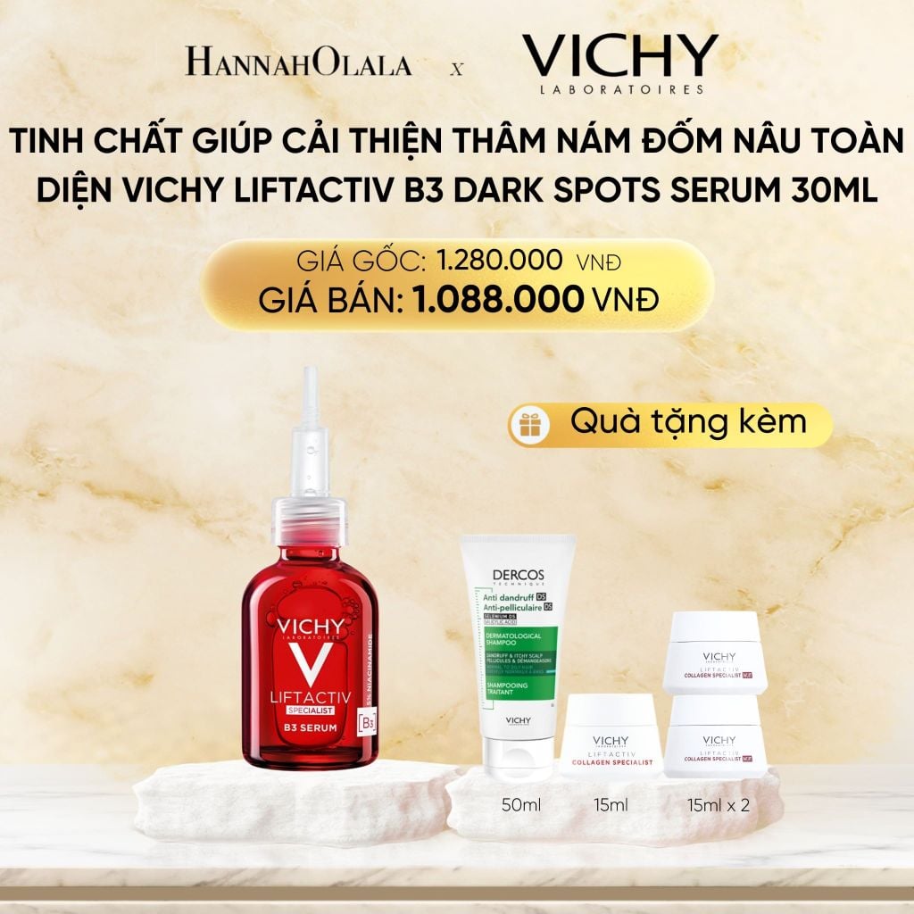  DEAL 8 TINH CHẤT GIÚP CẢI THIỆN THÂM NÁM ĐỐM NÂU TOÀN DIỆN VICHY LIFTACTIV B3 DARK SPOTS SERUM 30ML 