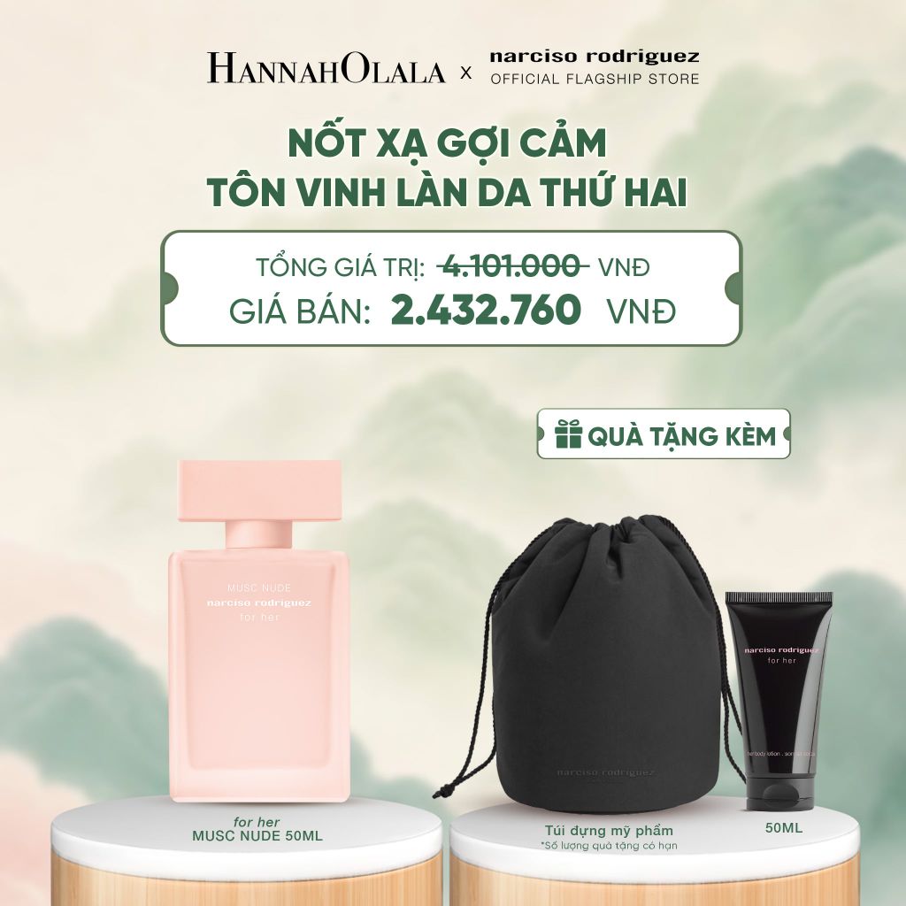  NƯỚC HOA NỮ NARCISO RODRIGUEZ MUSC NUDE EDP 50ML - DEAL 8 - A1267 