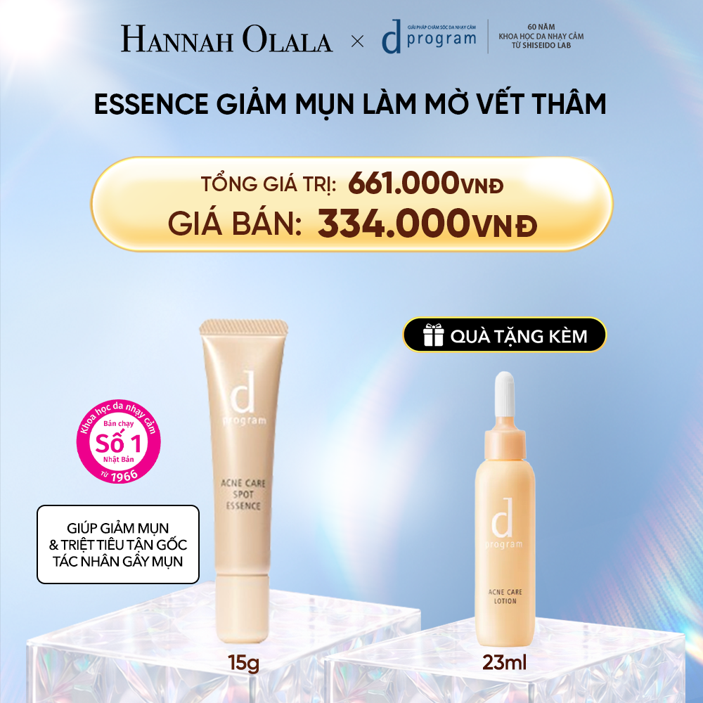  DEAL 8: ESSENCE GIẢM MỤN VÀ LÀM MỜ VẾT THÂM D PROGRAM ACNE CARE SPOT ESSENCE 15G 
