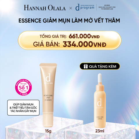  DEAL 8: ESSENCE GIẢM MỤN VÀ LÀM MỜ VẾT THÂM D PROGRAM ACNE CARE SPOT ESSENCE 15G 