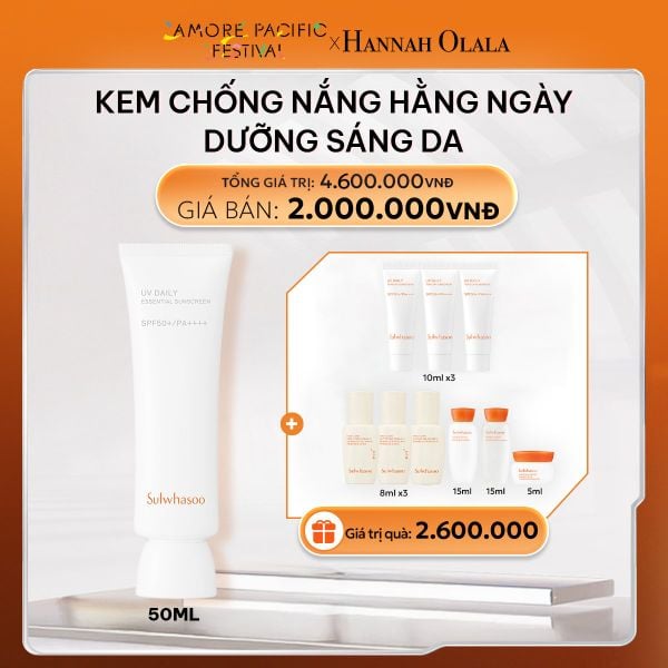  DEAL 8A: KEM CHỐNG NẮNG HÀNG NGÀY DƯỠNG SÁNG 50ML 