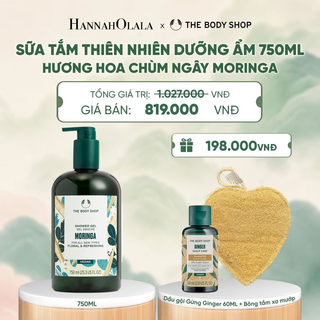  SỮA TẮM THIÊN NHIÊN DƯỠNG ẨM DA NGÁT HƯƠNG HOA 750ML - A514 