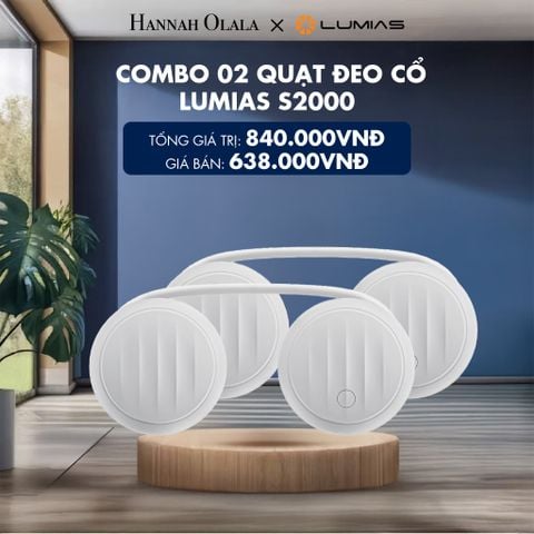  COMBO 02 QUẠT ĐEO CỔ LUMIAS S2000 - DEAL 9 