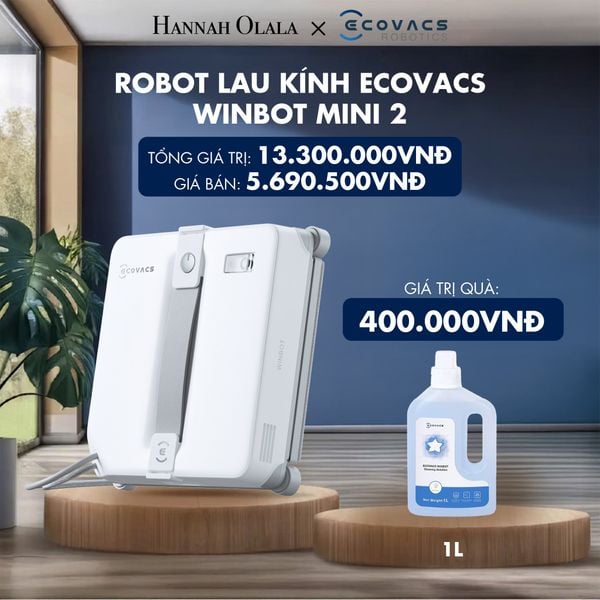  ROBOT LAU KÍNH ECOVACS WINBOT MINI 2 - DEAL 9 - H98 