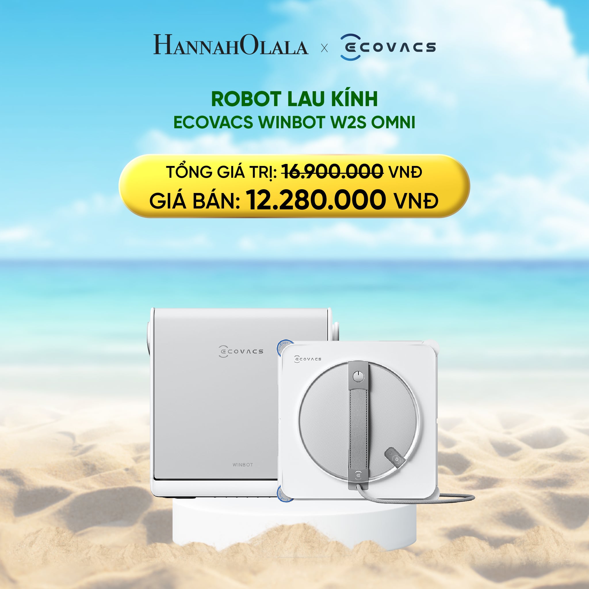 Robot Lau Kính ECOVACS WINBOT W2S