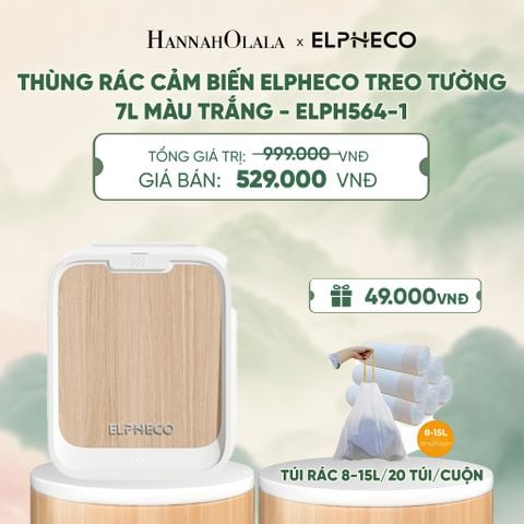  THÙNG RÁC CẢM BIẾN ELPHECO TREO TƯỜNG, GẮN TỦ 7L - DEAL 9 - A2154 
