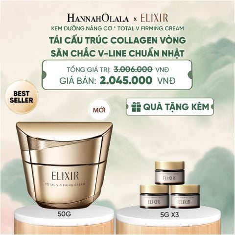  [MỚI] KEM DƯỠNG CẢI THIỆN CHẢY XỆ NGĂN NGỪA LÃO HÓA ELIXIR TOTAL V FIRMING CREAM 50G - DEAL 15.1 - A1224 