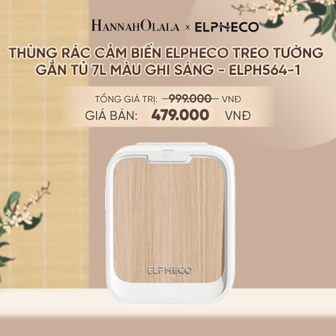  THÙNG RÁC CẢM BIẾN ELPHECO TREO TƯỜNG, GẮN TỦ 7L - DEAL 9 - A1977 