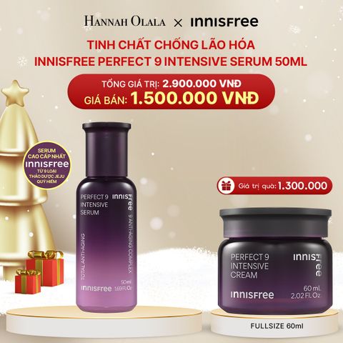  DEAL 9: TINH CHẤT NGĂN NGỪA LÃO HÓA INNISFREE PERFECT 9 INTENSIVE SERUM 50 ML 