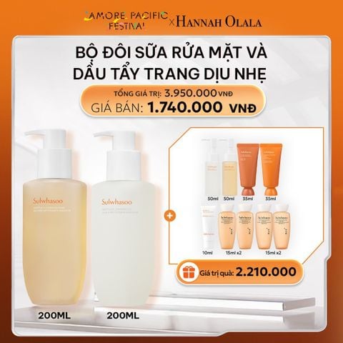  DEAL 9: BỘ ĐÔI LÀM SẠCH DỊU NHẸ 200ML X 2 
