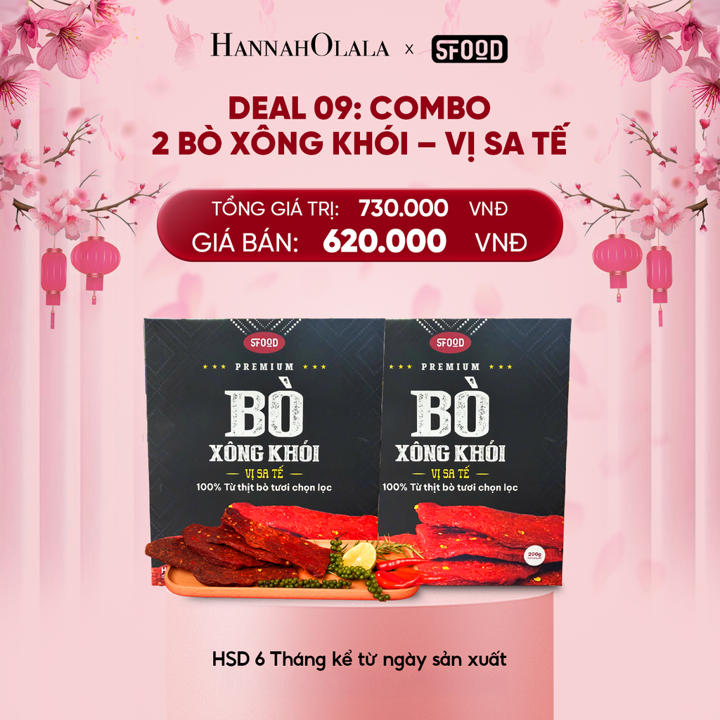  A1673_DEAL 09: COMBO BÒ XÔNG KHÓI – VỊ SA TẾ 